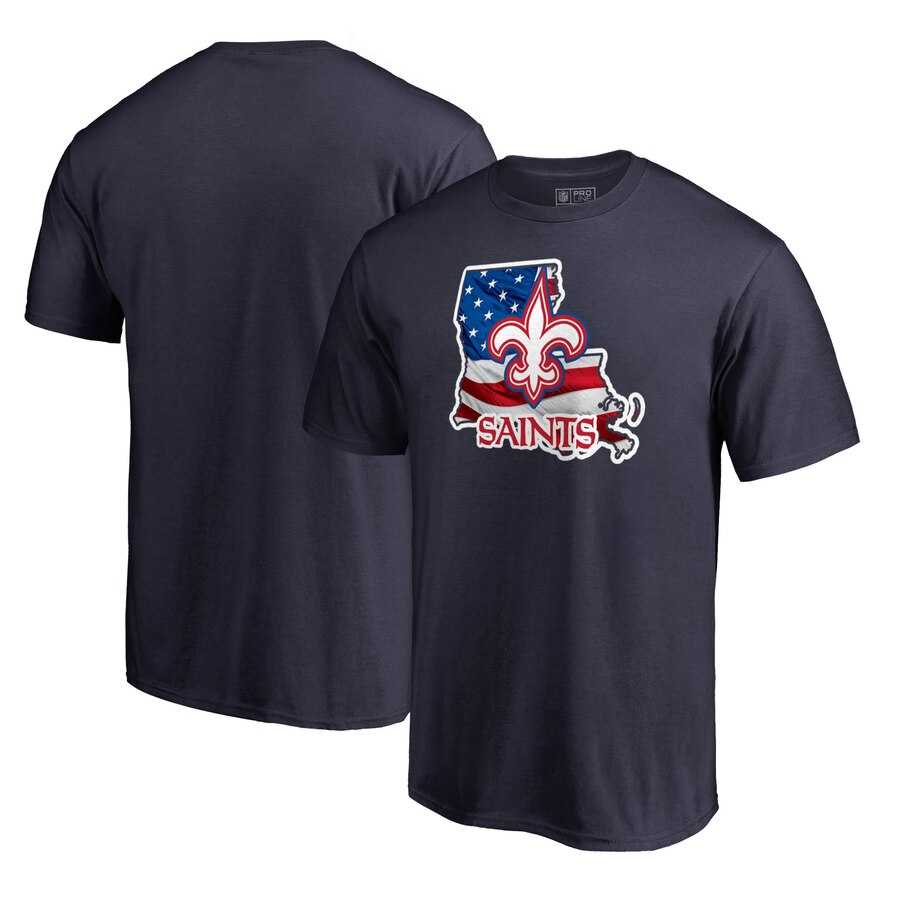 New Orleans Saints NFL Pro Line by Fanatics Branded Banner State T-Shirt Navy,We sell and wholesale New Orleans Saints NFL Pro Line by Fanatics Branded Banner State T-Shirt Navy on line form chian!